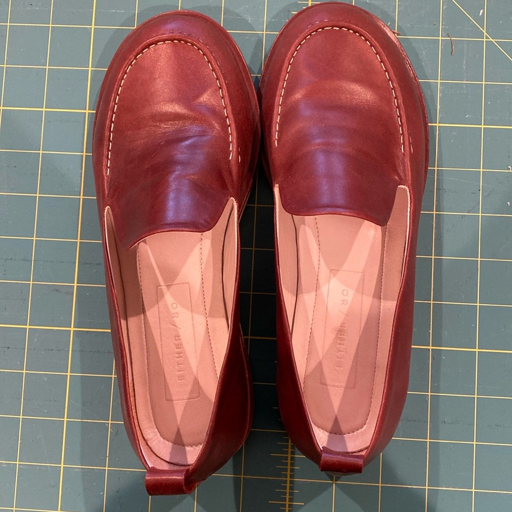 Either/Or Marron Loafer, sz 6